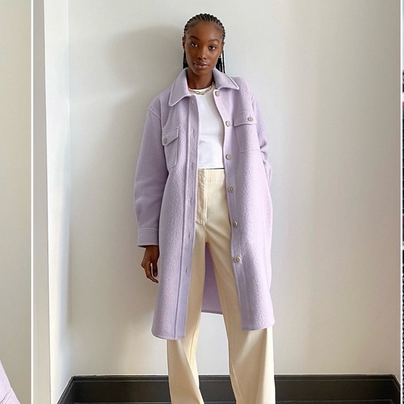 Wilfred Jackets & Blazers - Wilfred Long Ganna Jacket – Lavender – Size XS